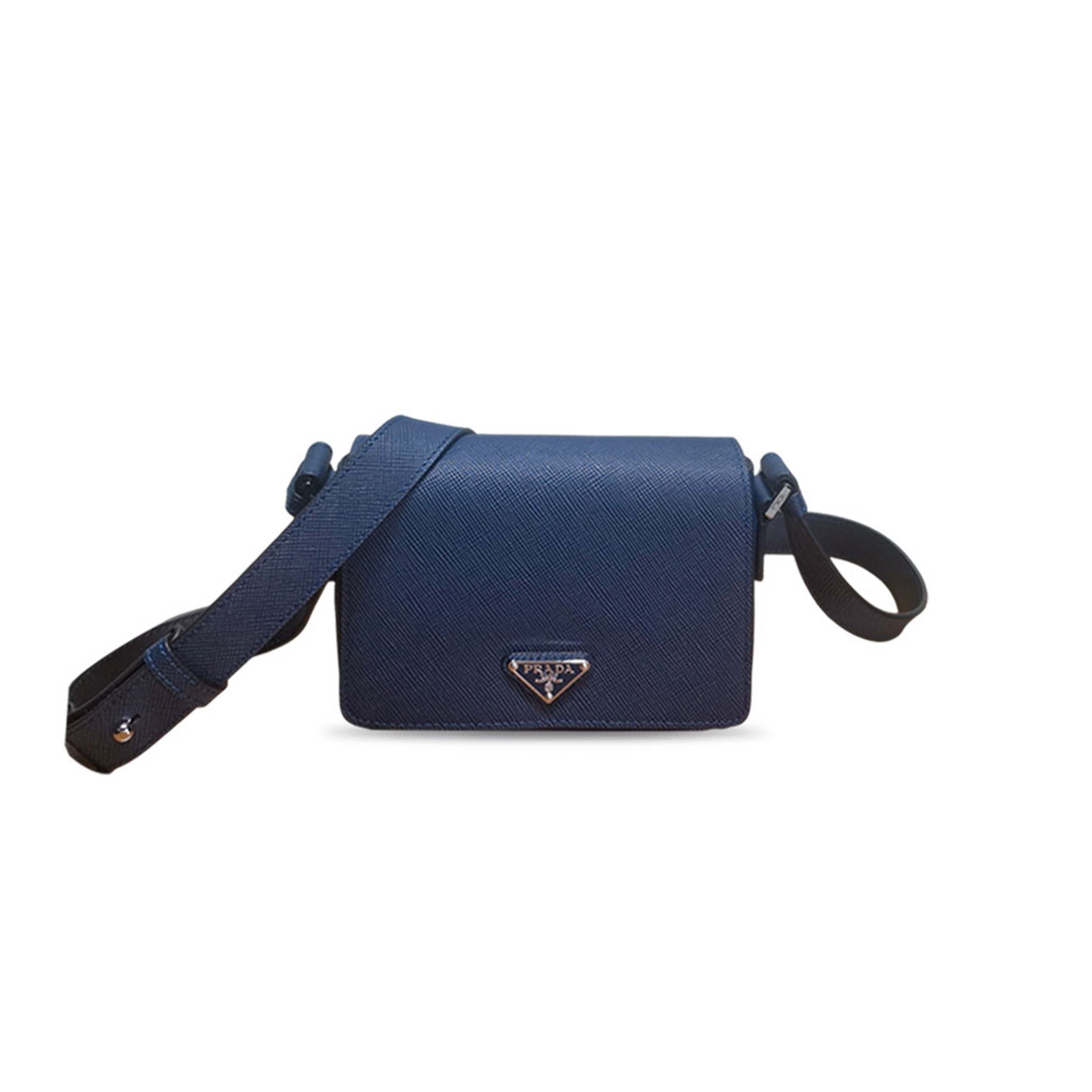 PRADA SAFFIANO TRIANGLE LOGO SHOULDER BAG 2VD065 (19*13*5cm)